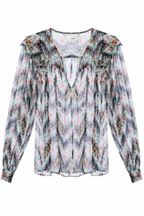 Ruffled silk top, zdjęcie 1 Ruffled silk top od Isabel Marant Etoile